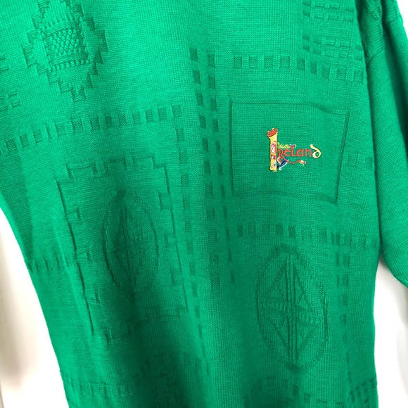 Blarney Castle Designs Sweater Mens Size Medium Embroidered Made In Ireland XXL - Picture 3 of 7